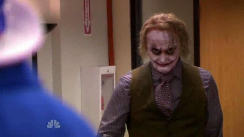 Creed dressed as The Joker